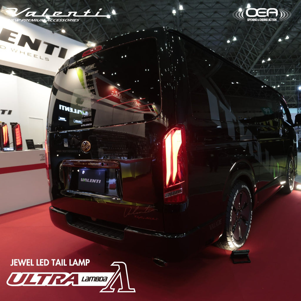 Ultra Racing Hiace Valenti Jewel LED Tail Lamp ULTRA λ (Lambda) For Toyota Hiace (200 ...